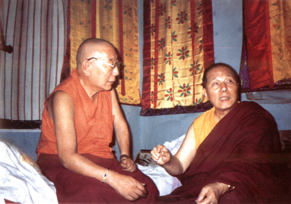 作者與仲薩寺貢拿活佛合影